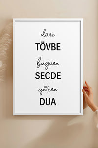 HOMEPACK Ahşap Çerçeveli Tablo Çerçeveli Poster Sanatsal Modern Duvar Dekoru TK-1259