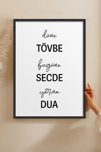 HOMEPACK Ahşap Çerçeveli Tablo Çerçeveli Poster Sanatsal Modern Duvar Dekoru TK-1259