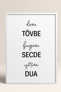 HOMEPACK Ahşap Çerçeveli Tablo Çerçeveli Poster Sanatsal Modern Duvar Dekoru TK-1259