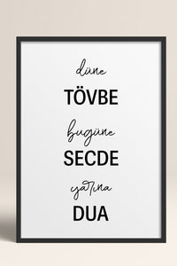 HOMEPACK Ahşap Çerçeveli Tablo Çerçeveli Poster Sanatsal Modern Duvar Dekoru TK-1259