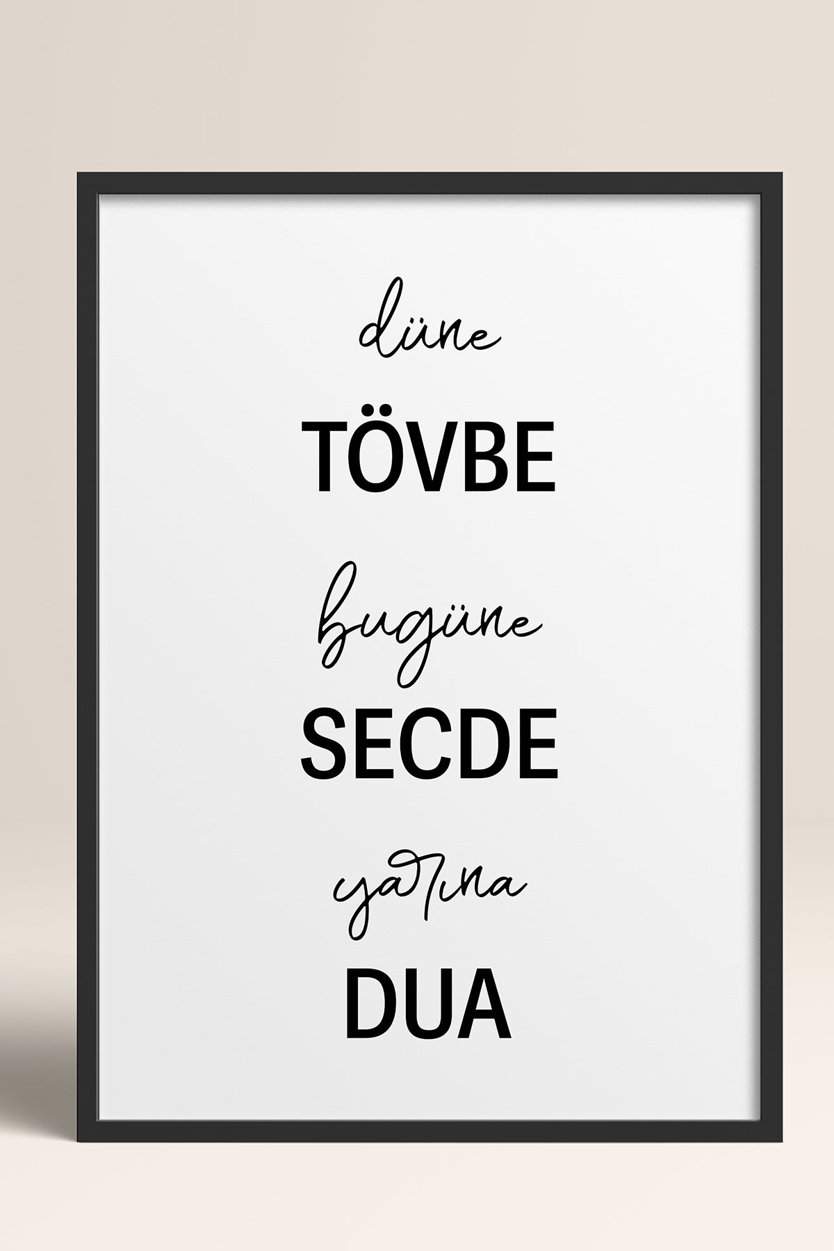 HOMEPACK Ahşap Çerçeveli Tablo Çerçeveli Poster Sanatsal Modern Duvar Dekoru TK-1259