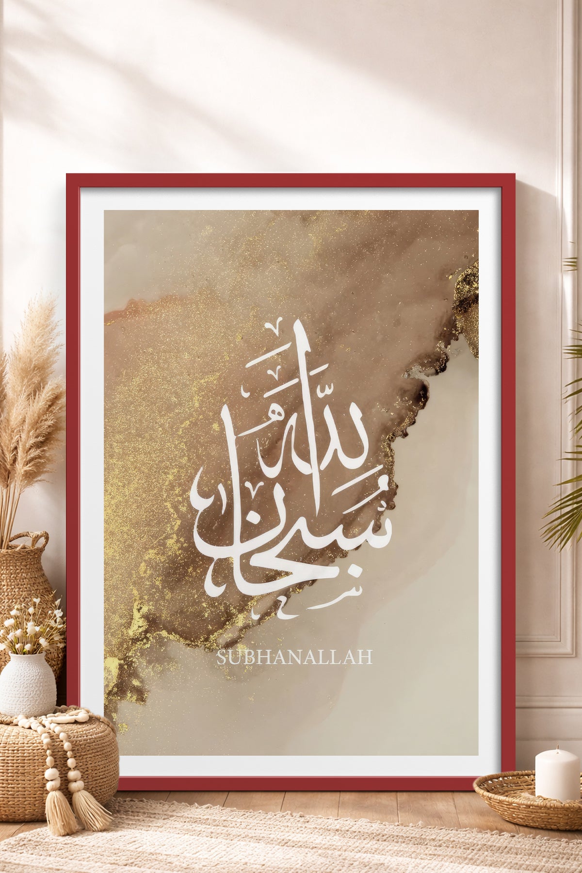 HOMEPACK Ahşap Çerçeveli Tablo Çerçeveli Poster Sanatsal Modern Duvar Dekoru TK-1262