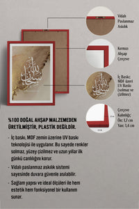 HOMEPACK Ahşap Çerçeveli Tablo Çerçeveli Poster Sanatsal Modern Duvar Dekoru TK-1262