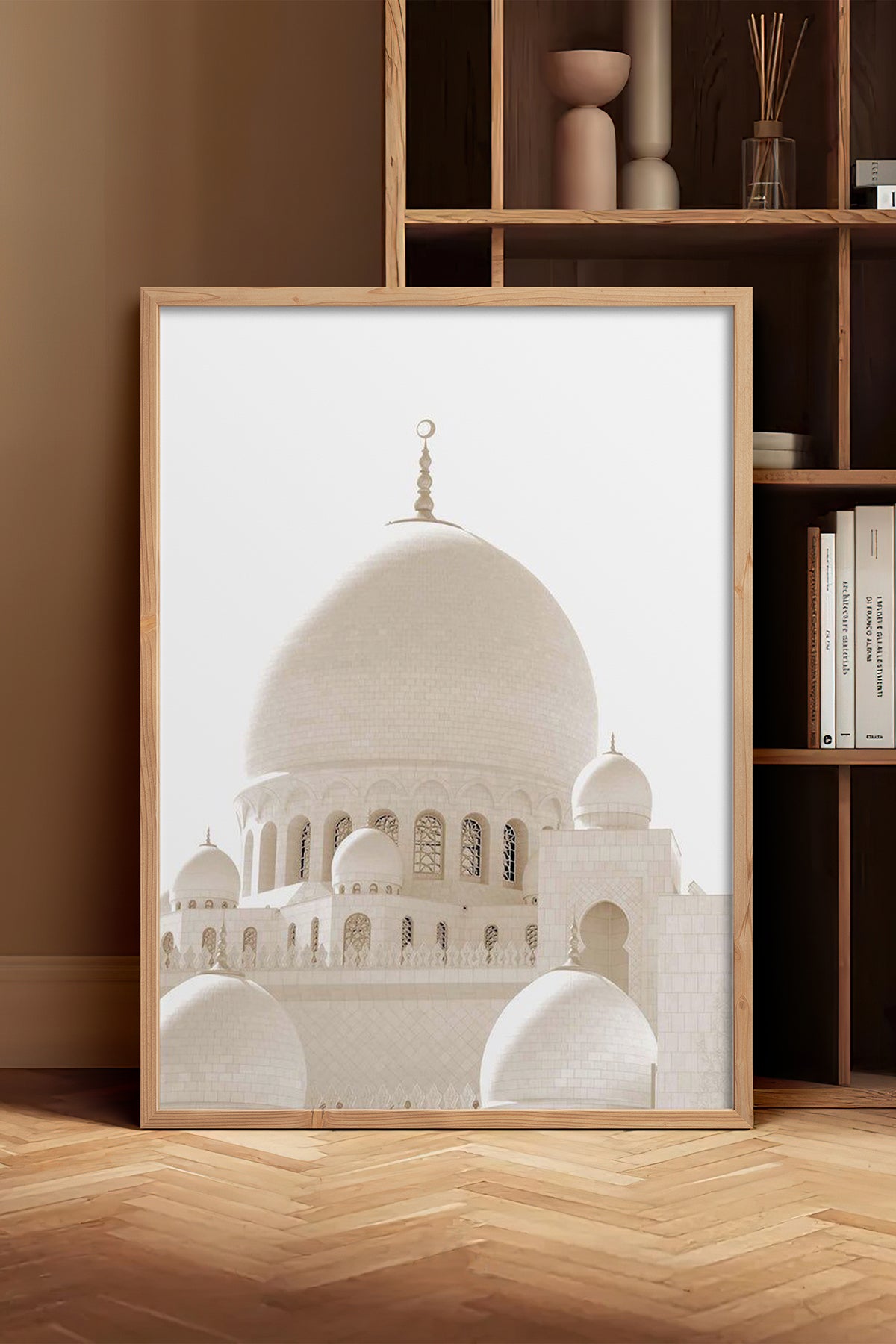 HOMEPACK Ahşap Çerçeveli Tablo Çerçeveli Poster Sanatsal Modern Duvar Dekoru TK-1263