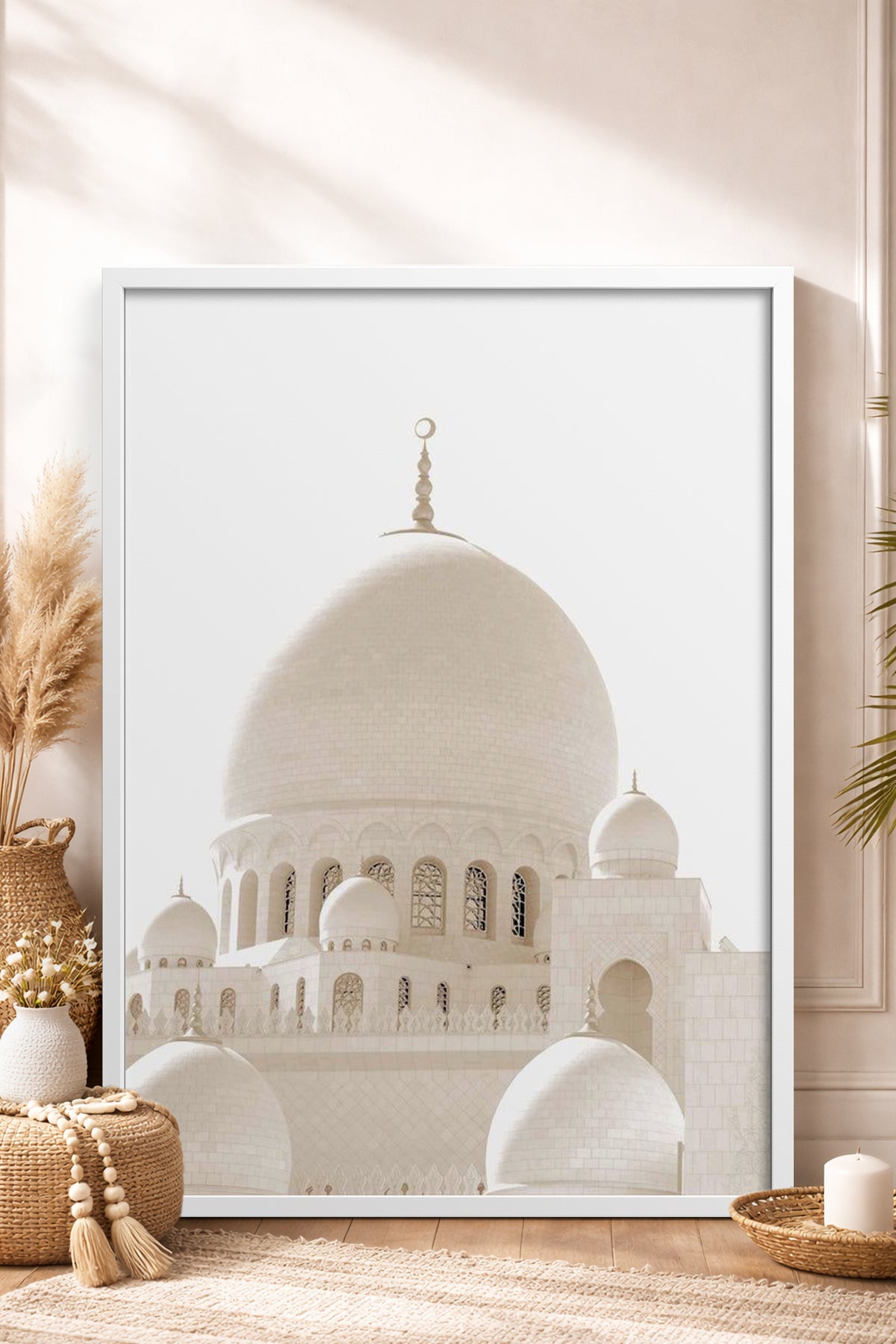 HOMEPACK Ahşap Çerçeveli Tablo Çerçeveli Poster Sanatsal Modern Duvar Dekoru TK-1263