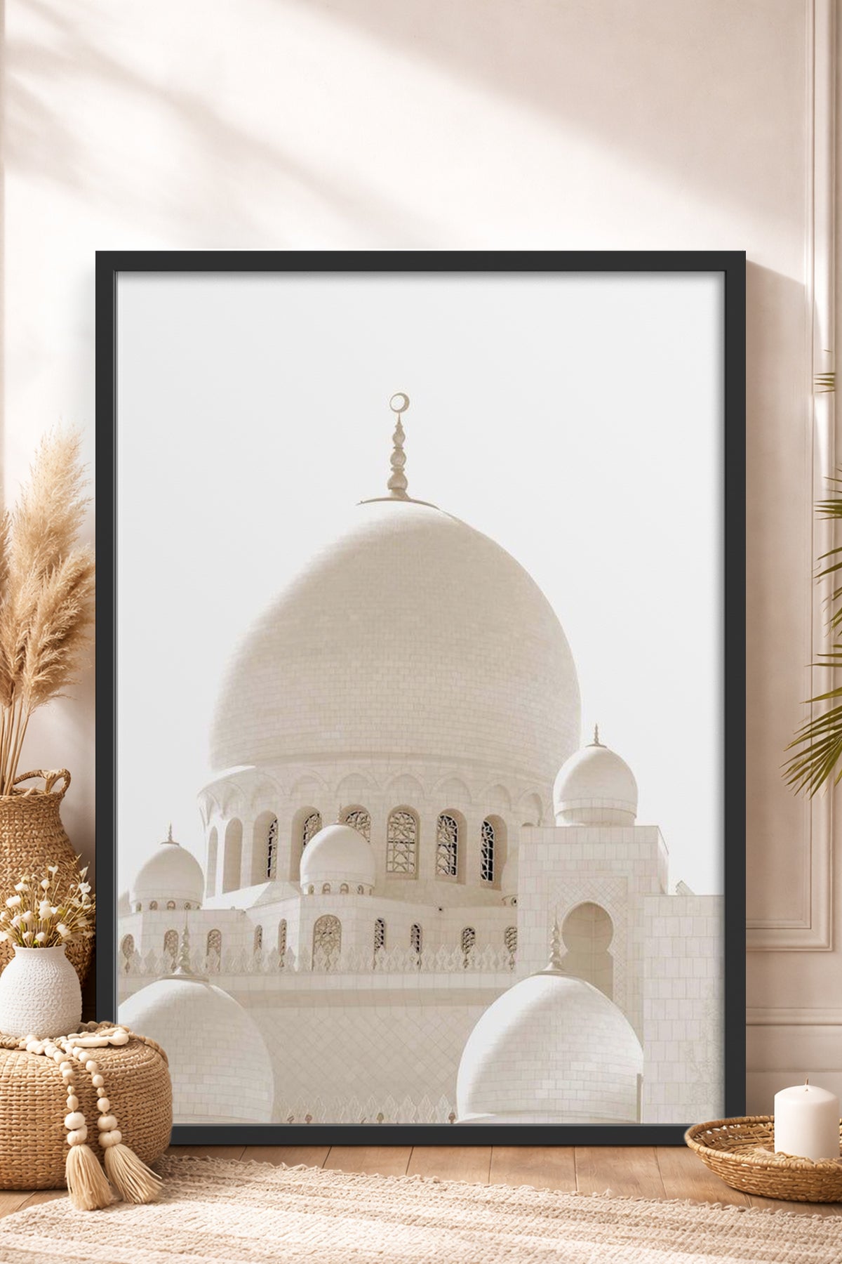 HOMEPACK Ahşap Çerçeveli Tablo Çerçeveli Poster Sanatsal Modern Duvar Dekoru TK-1263