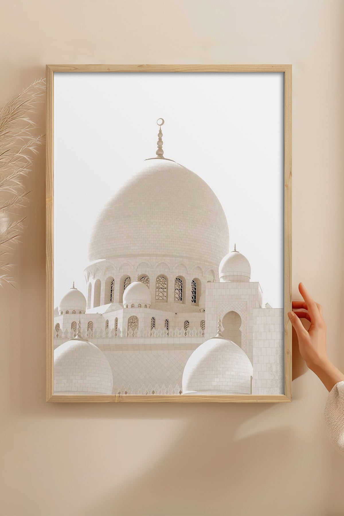 HOMEPACK Ahşap Çerçeveli Tablo Çerçeveli Poster Sanatsal Modern Duvar Dekoru TK-1263