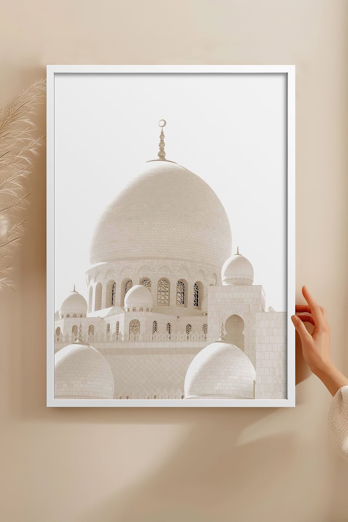 HOMEPACK Ahşap Çerçeveli Tablo Çerçeveli Poster Sanatsal Modern Duvar Dekoru TK-1263