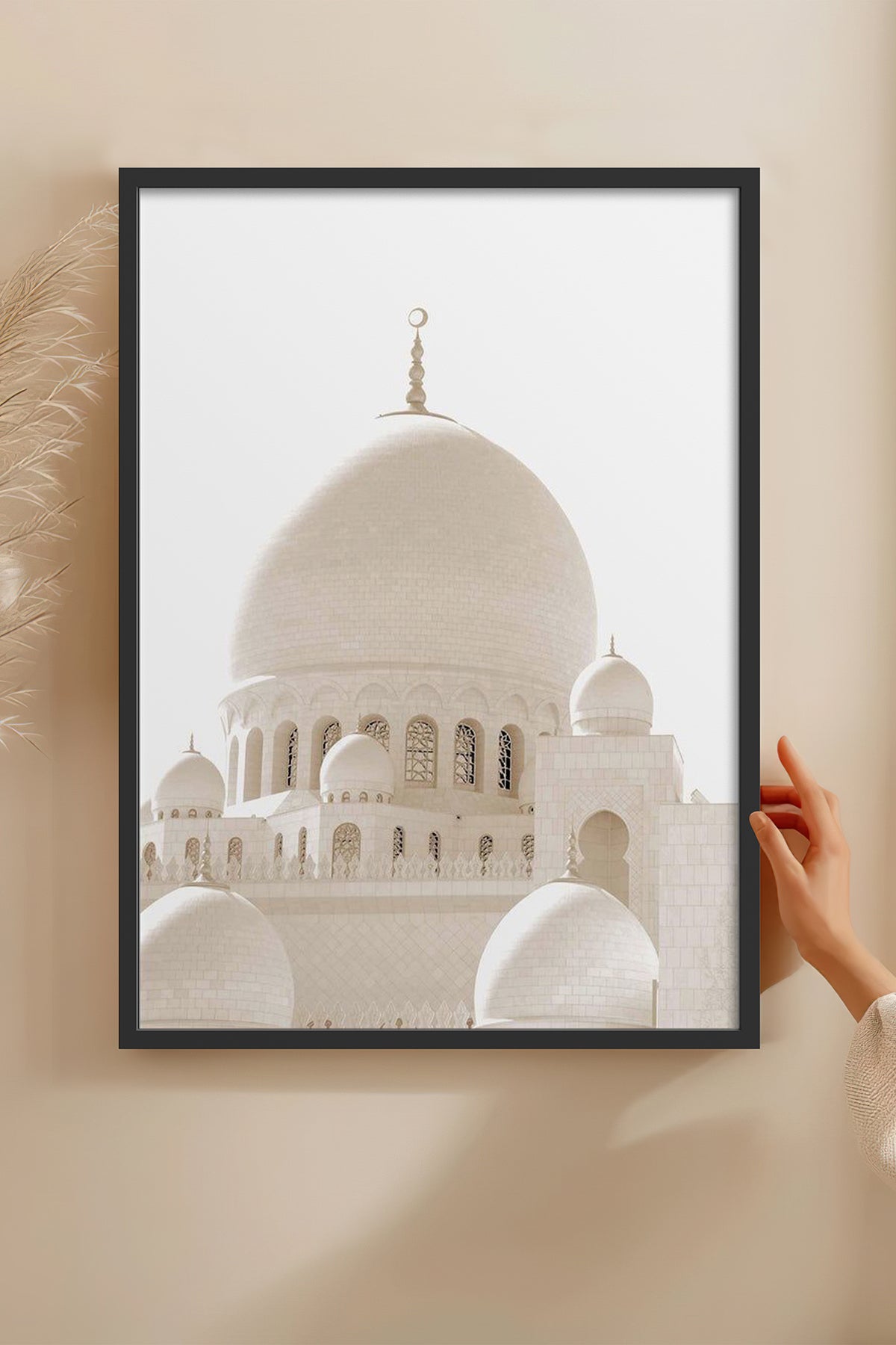HOMEPACK Ahşap Çerçeveli Tablo Çerçeveli Poster Sanatsal Modern Duvar Dekoru TK-1263