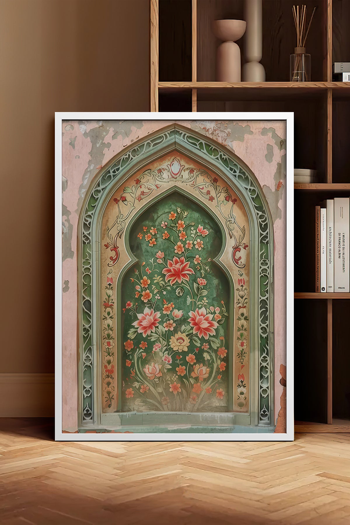 HOMEPACK Ahşap Çerçeveli Tablo Çerçeveli Poster Sanatsal Modern Duvar Dekoru TK-1282