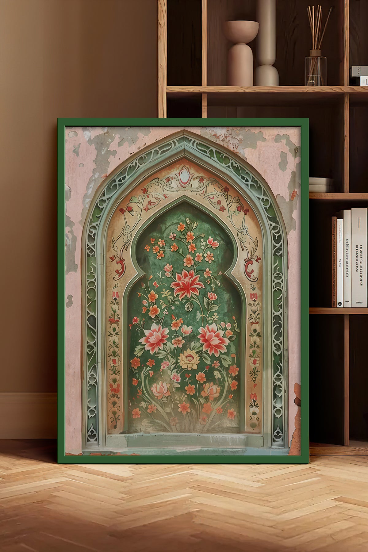 HOMEPACK Ahşap Çerçeveli Tablo Çerçeveli Poster Sanatsal Modern Duvar Dekoru TK-1282