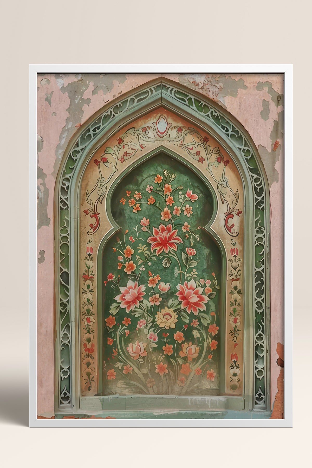 HOMEPACK Ahşap Çerçeveli Tablo Çerçeveli Poster Sanatsal Modern Duvar Dekoru TK-1282