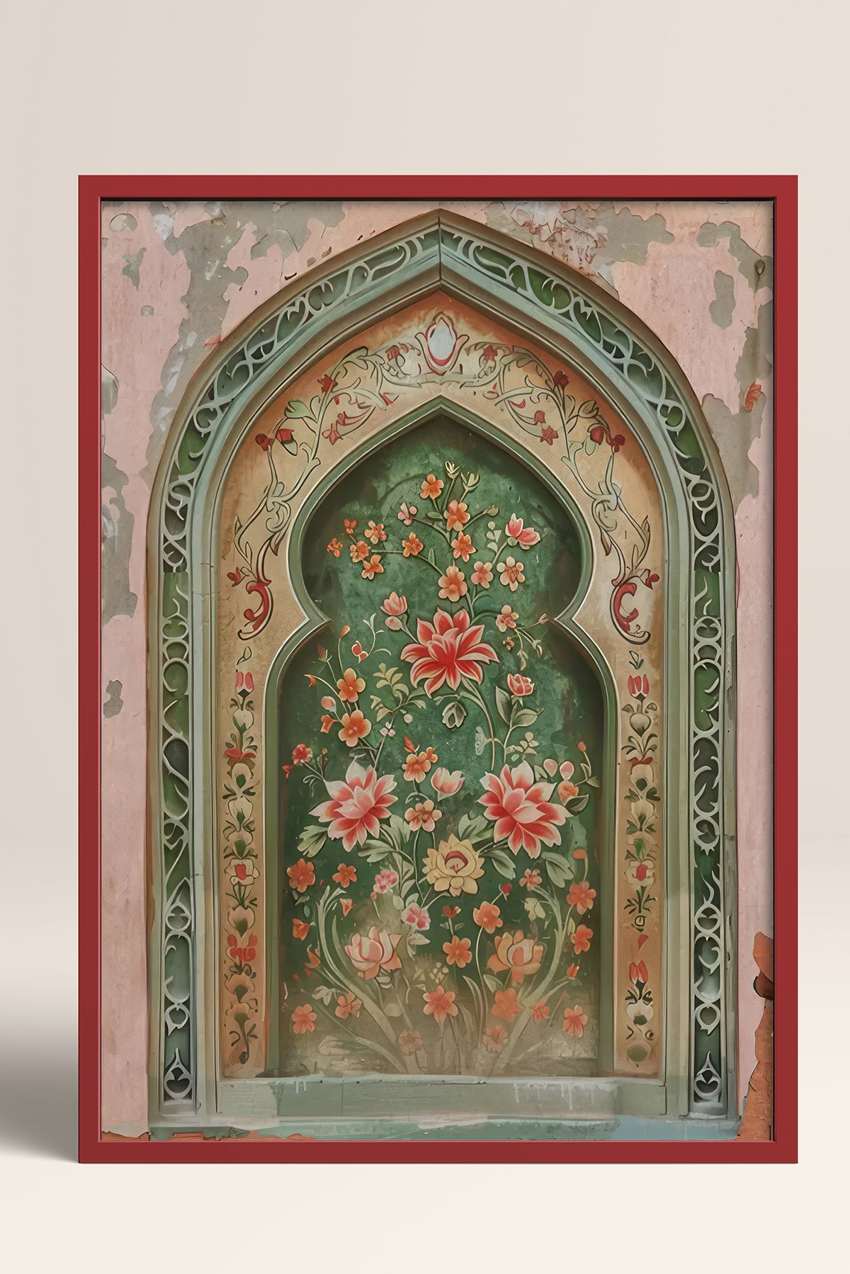 HOMEPACK Ahşap Çerçeveli Tablo Çerçeveli Poster Sanatsal Modern Duvar Dekoru TK-1282