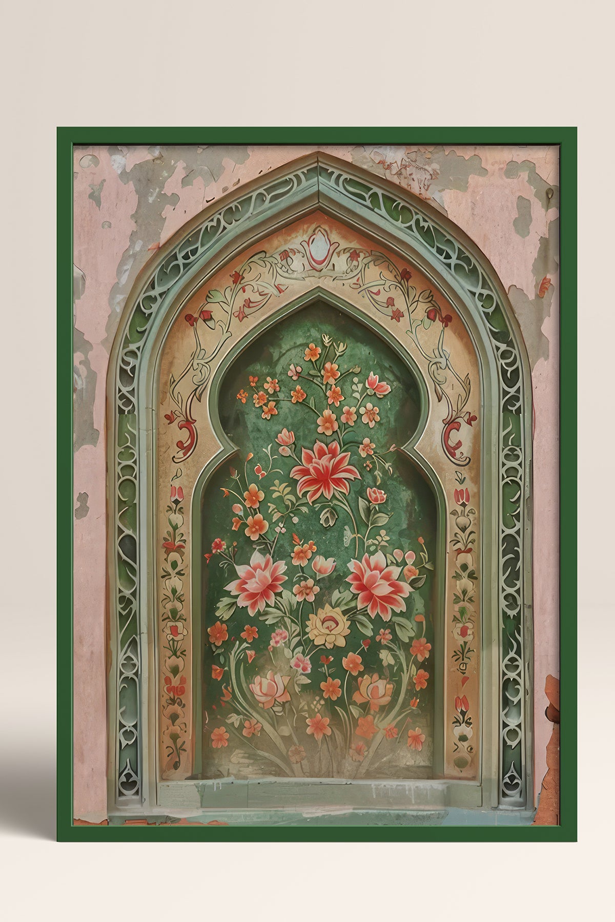HOMEPACK Ahşap Çerçeveli Tablo Çerçeveli Poster Sanatsal Modern Duvar Dekoru TK-1282