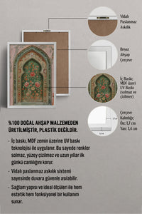 HOMEPACK Ahşap Çerçeveli Tablo Çerçeveli Poster Sanatsal Modern Duvar Dekoru TK-1282
