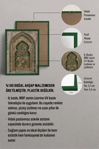 HOMEPACK Ahşap Çerçeveli Tablo Çerçeveli Poster Sanatsal Modern Duvar Dekoru TK-1282