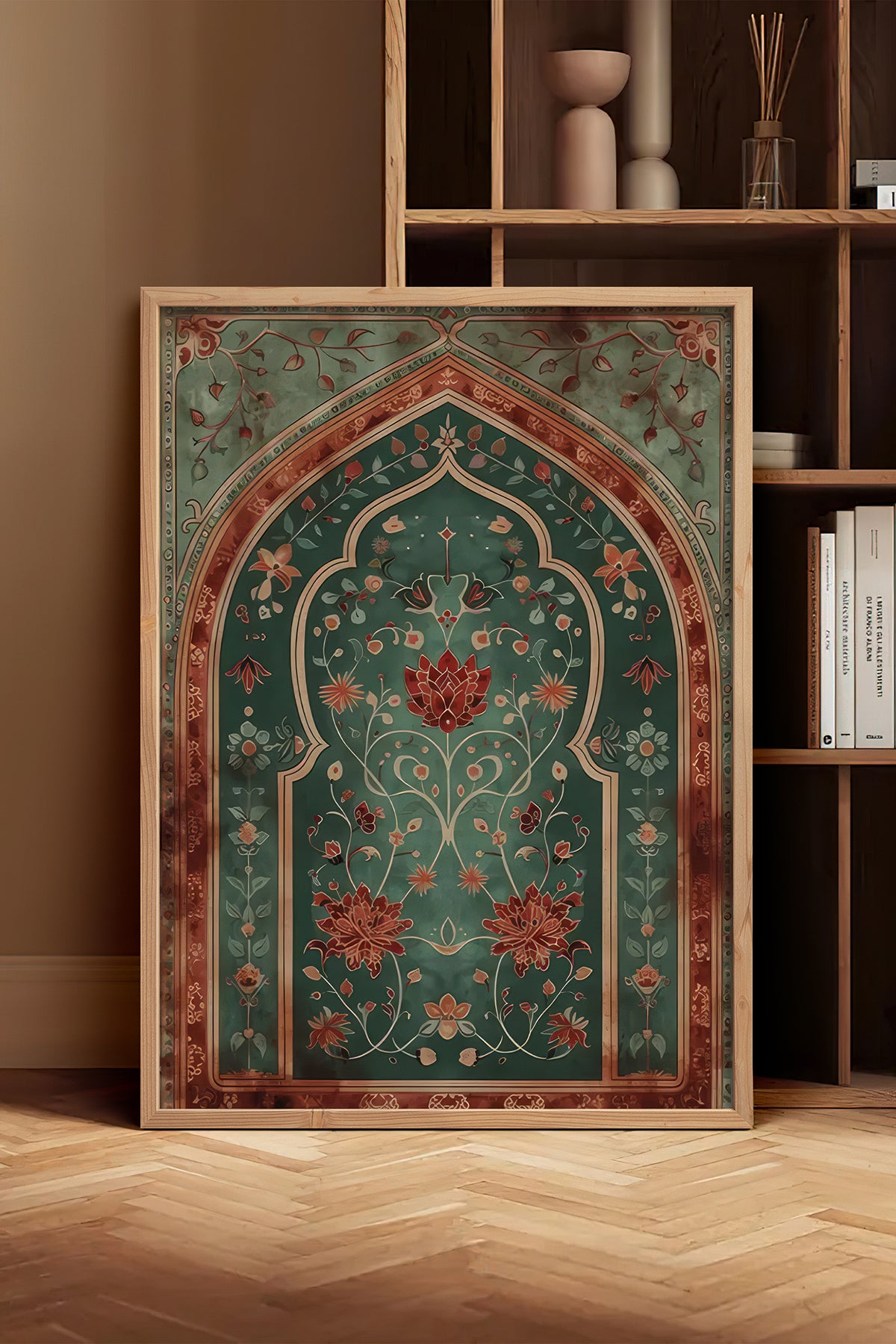 HOMEPACK Ahşap Çerçeveli Tablo Çerçeveli Poster Sanatsal Modern Duvar Dekoru TK-1283