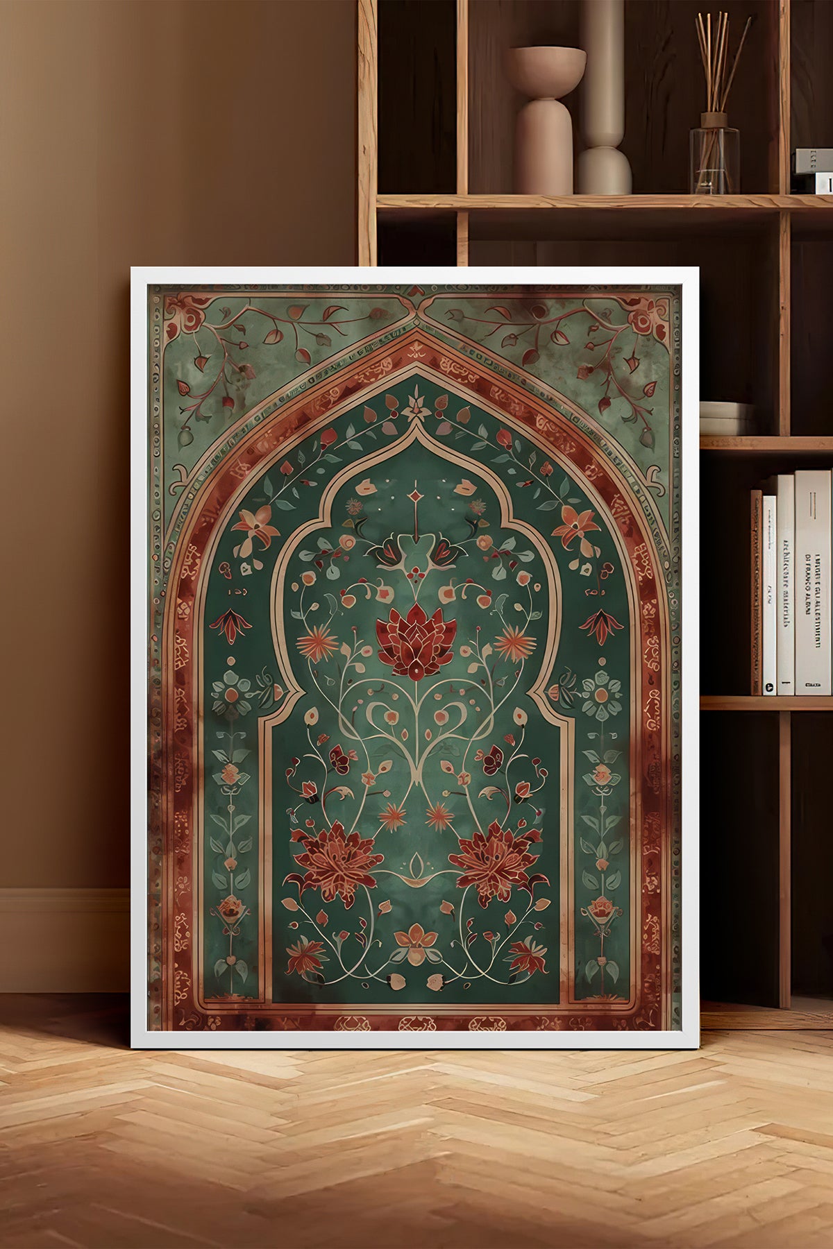 HOMEPACK Ahşap Çerçeveli Tablo Çerçeveli Poster Sanatsal Modern Duvar Dekoru TK-1283