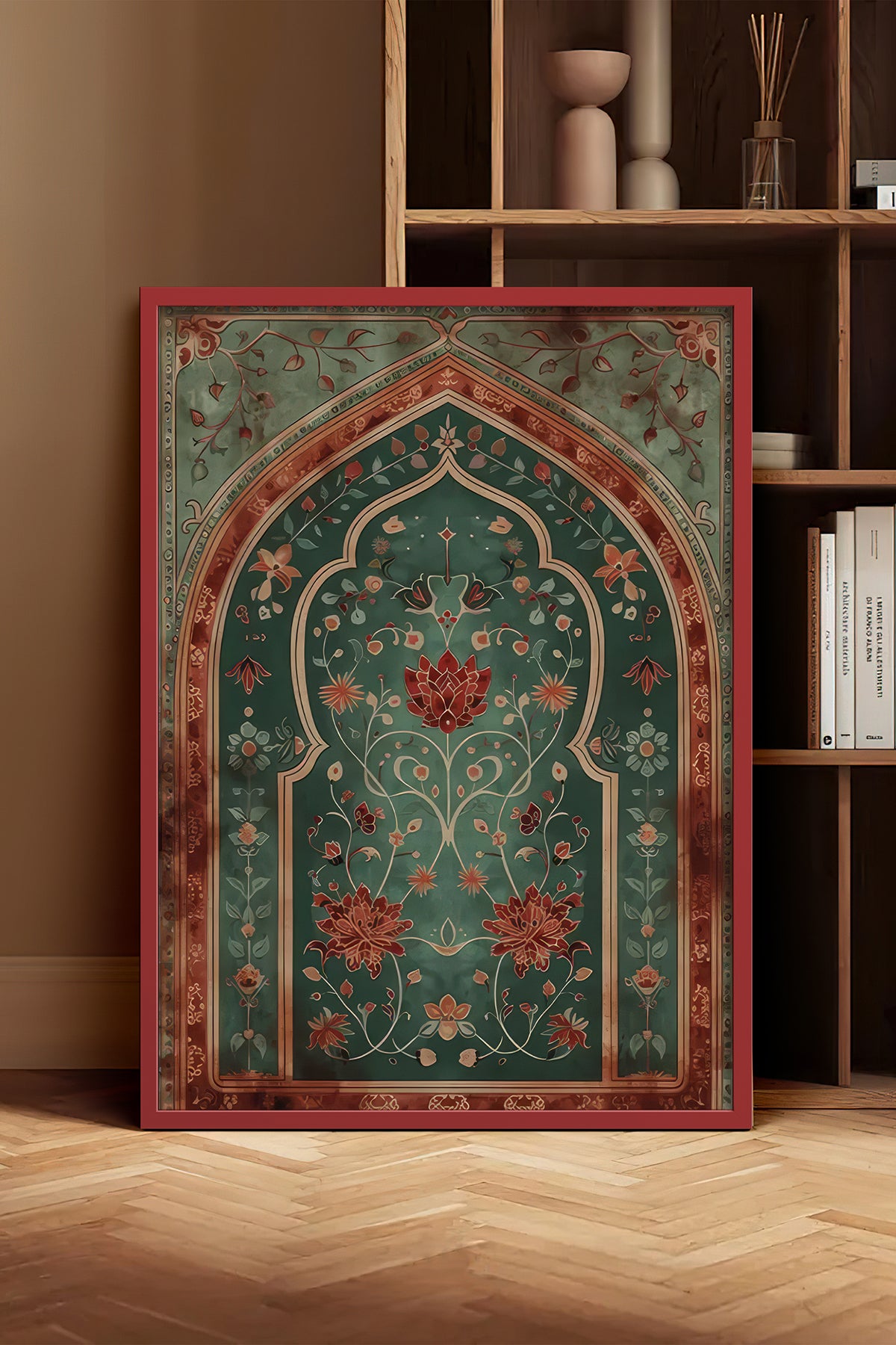HOMEPACK Ahşap Çerçeveli Tablo Çerçeveli Poster Sanatsal Modern Duvar Dekoru TK-1283