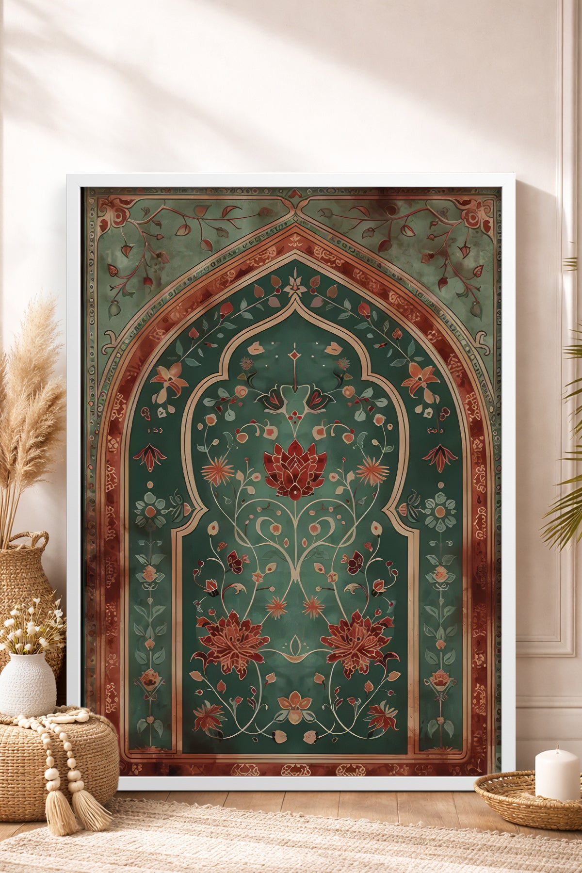 HOMEPACK Ahşap Çerçeveli Tablo Çerçeveli Poster Sanatsal Modern Duvar Dekoru TK-1283