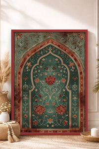 HOMEPACK Ahşap Çerçeveli Tablo Çerçeveli Poster Sanatsal Modern Duvar Dekoru TK-1283