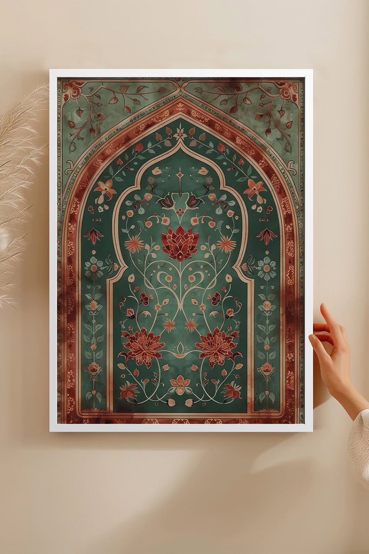 HOMEPACK Ahşap Çerçeveli Tablo Çerçeveli Poster Sanatsal Modern Duvar Dekoru TK-1283