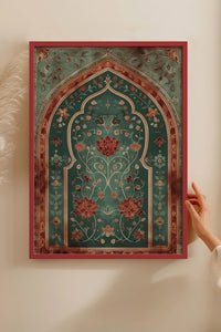 HOMEPACK Ahşap Çerçeveli Tablo Çerçeveli Poster Sanatsal Modern Duvar Dekoru TK-1283