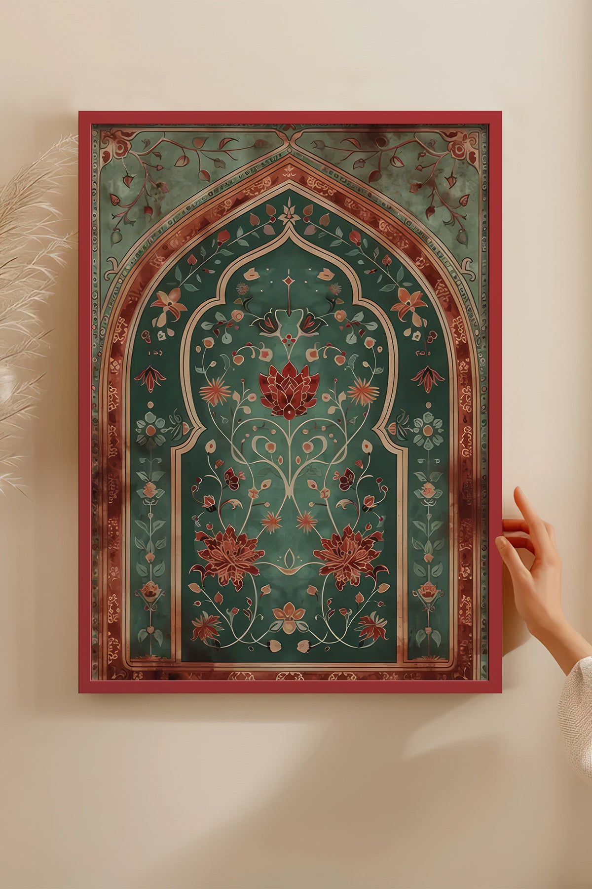 HOMEPACK Ahşap Çerçeveli Tablo Çerçeveli Poster Sanatsal Modern Duvar Dekoru TK-1283