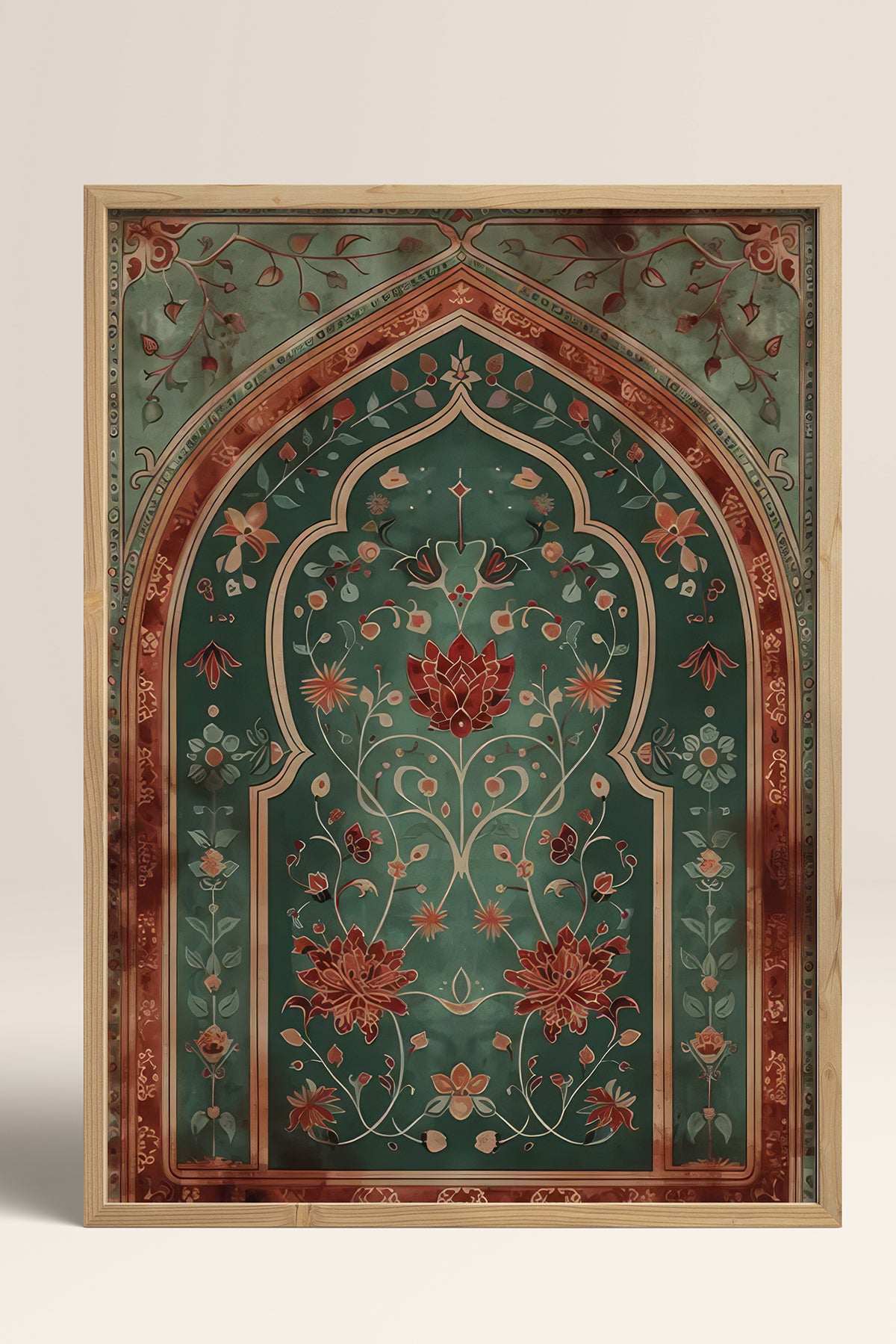 HOMEPACK Ahşap Çerçeveli Tablo Çerçeveli Poster Sanatsal Modern Duvar Dekoru TK-1283