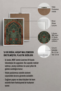 HOMEPACK Ahşap Çerçeveli Tablo Çerçeveli Poster Sanatsal Modern Duvar Dekoru TK-1283