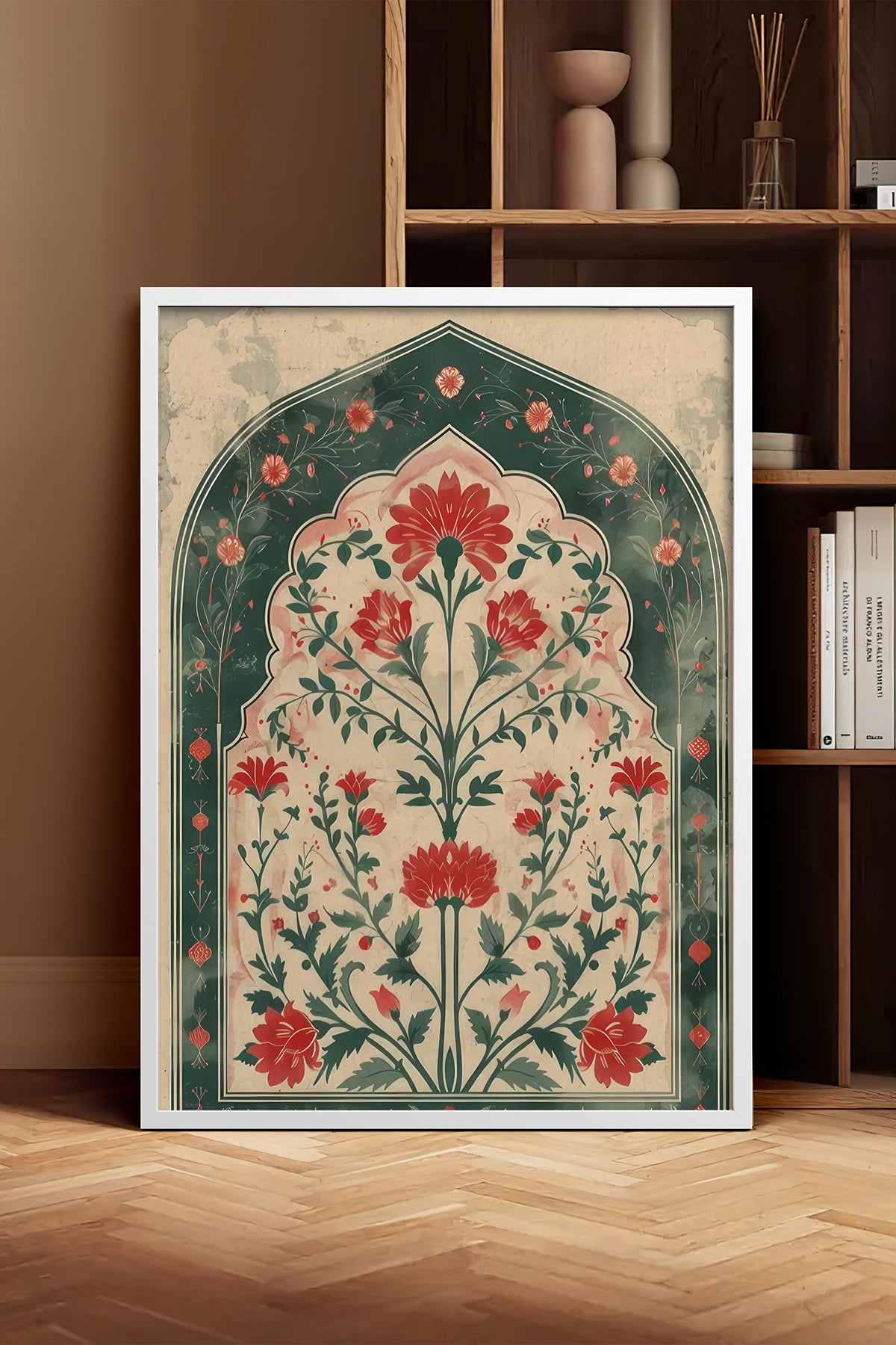HOMEPACK Ahşap Çerçeveli Tablo Çerçeveli Poster Sanatsal Modern Duvar Dekoru TK-1284