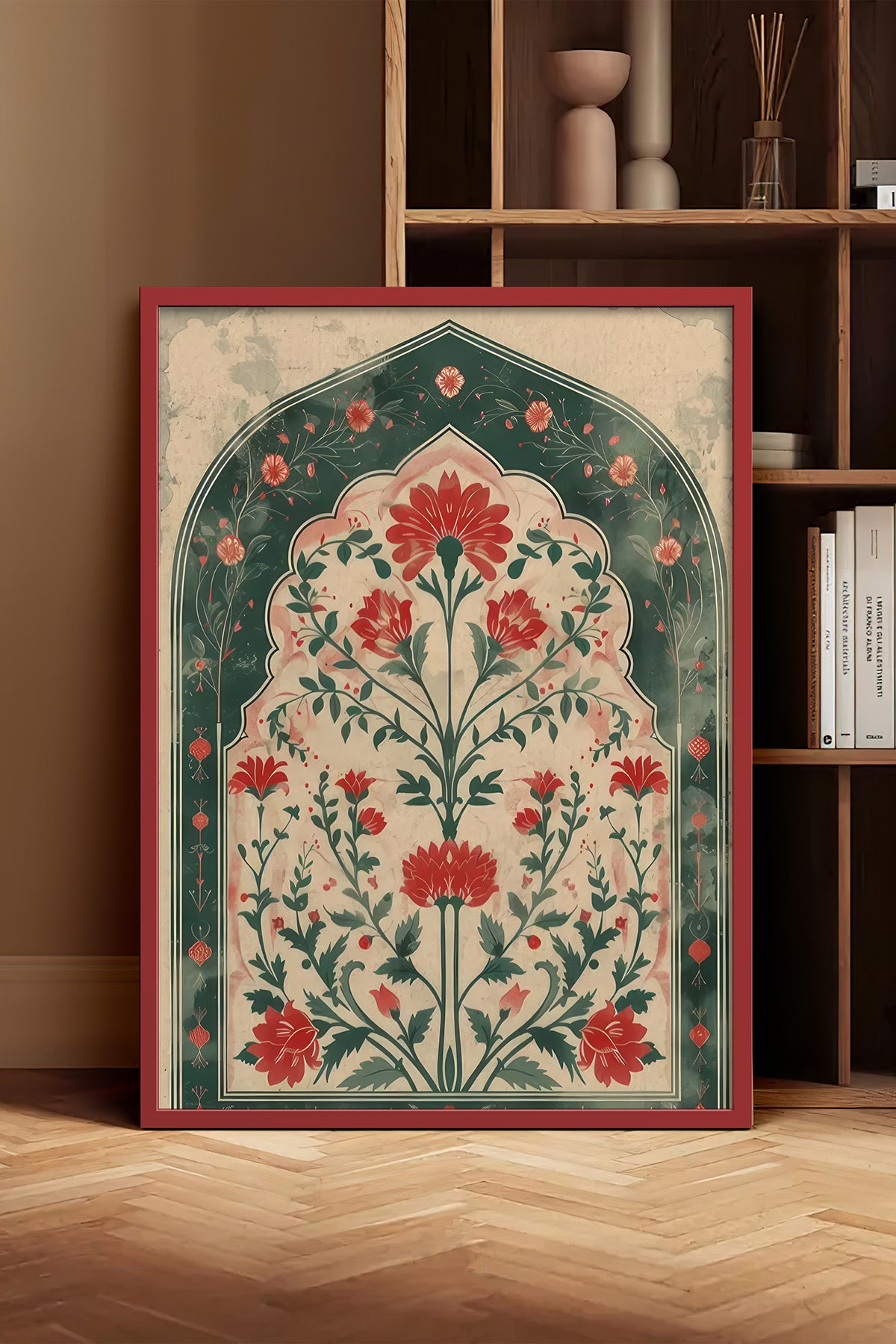 HOMEPACK Ahşap Çerçeveli Tablo Çerçeveli Poster Sanatsal Modern Duvar Dekoru TK-1284