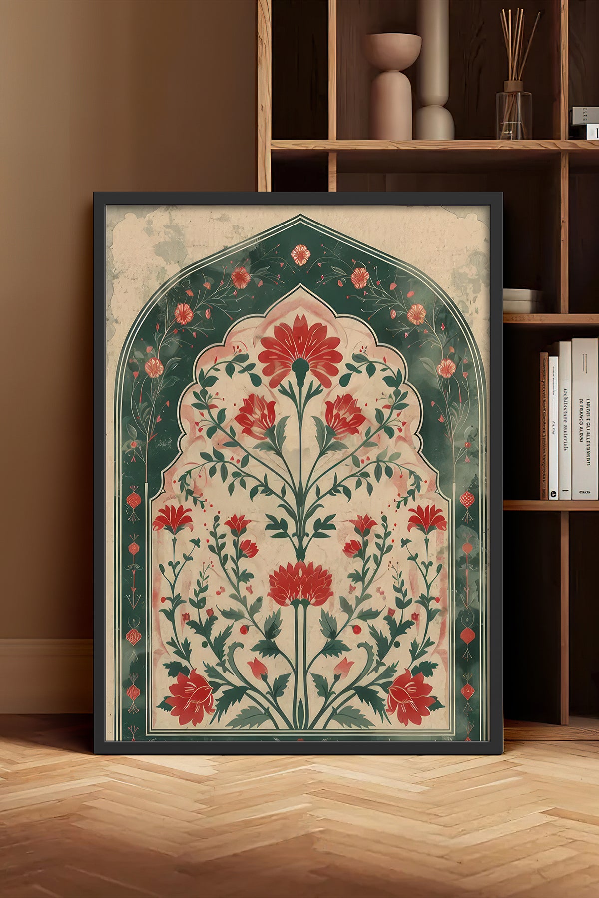 HOMEPACK Ahşap Çerçeveli Tablo Çerçeveli Poster Sanatsal Modern Duvar Dekoru TK-1284
