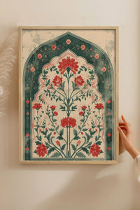 HOMEPACK Ahşap Çerçeveli Tablo Çerçeveli Poster Sanatsal Modern Duvar Dekoru TK-1284