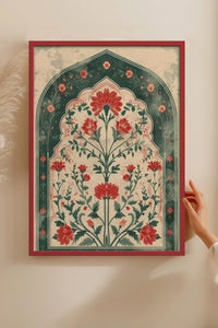 HOMEPACK Ahşap Çerçeveli Tablo Çerçeveli Poster Sanatsal Modern Duvar Dekoru TK-1284