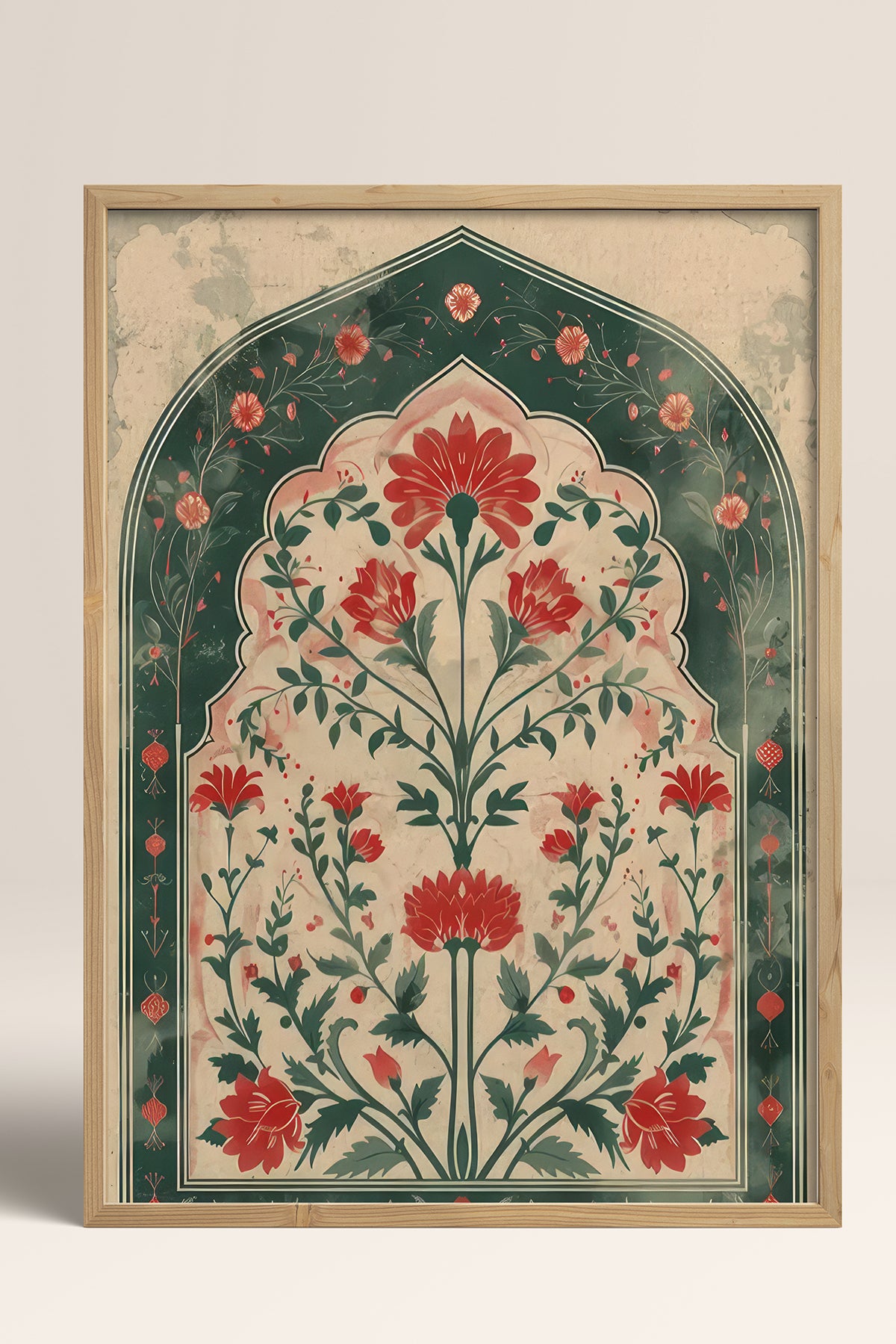 HOMEPACK Ahşap Çerçeveli Tablo Çerçeveli Poster Sanatsal Modern Duvar Dekoru TK-1284