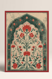 HOMEPACK Ahşap Çerçeveli Tablo Çerçeveli Poster Sanatsal Modern Duvar Dekoru TK-1284