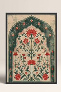 HOMEPACK Ahşap Çerçeveli Tablo Çerçeveli Poster Sanatsal Modern Duvar Dekoru TK-1284