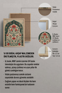 HOMEPACK Ahşap Çerçeveli Tablo Çerçeveli Poster Sanatsal Modern Duvar Dekoru TK-1284