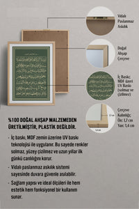 HOMEPACK Ahşap Çerçeveli Tablo Çerçeveli Poster Sanatsal Modern Duvar Dekoru TK-1285