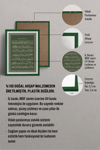 HOMEPACK Ahşap Çerçeveli Tablo Çerçeveli Poster Sanatsal Modern Duvar Dekoru TK-1285