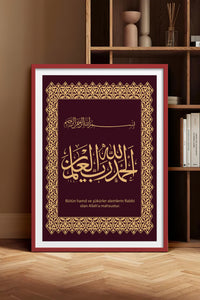 HOMEPACK Ahşap Çerçeveli Tablo Çerçeveli Poster Sanatsal Modern Duvar Dekoru TK-1286