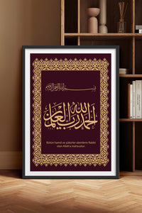 HOMEPACK Ahşap Çerçeveli Tablo Çerçeveli Poster Sanatsal Modern Duvar Dekoru TK-1286