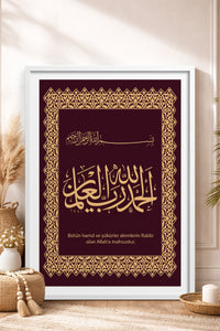 HOMEPACK Ahşap Çerçeveli Tablo Çerçeveli Poster Sanatsal Modern Duvar Dekoru TK-1286