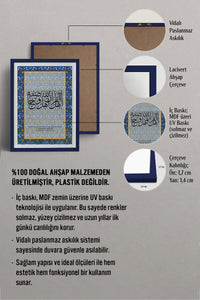 HOMEPACK Ahşap Çerçeveli Tablo Çerçeveli Poster Sanatsal Modern Duvar Dekoru TK-1288