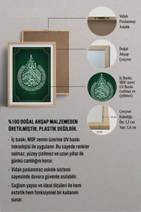 HOMEPACK Ahşap Çerçeveli Tablo Çerçeveli Poster Sanatsal Modern Duvar Dekoru TK-1289