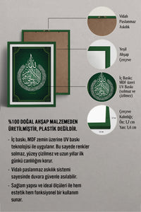 HOMEPACK Ahşap Çerçeveli Tablo Çerçeveli Poster Sanatsal Modern Duvar Dekoru TK-1289