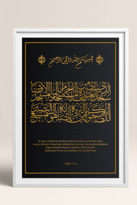 HOMEPACK Ahşap Çerçeveli Tablo Çerçeveli Poster Sanatsal Modern Duvar Dekoru TK-1291