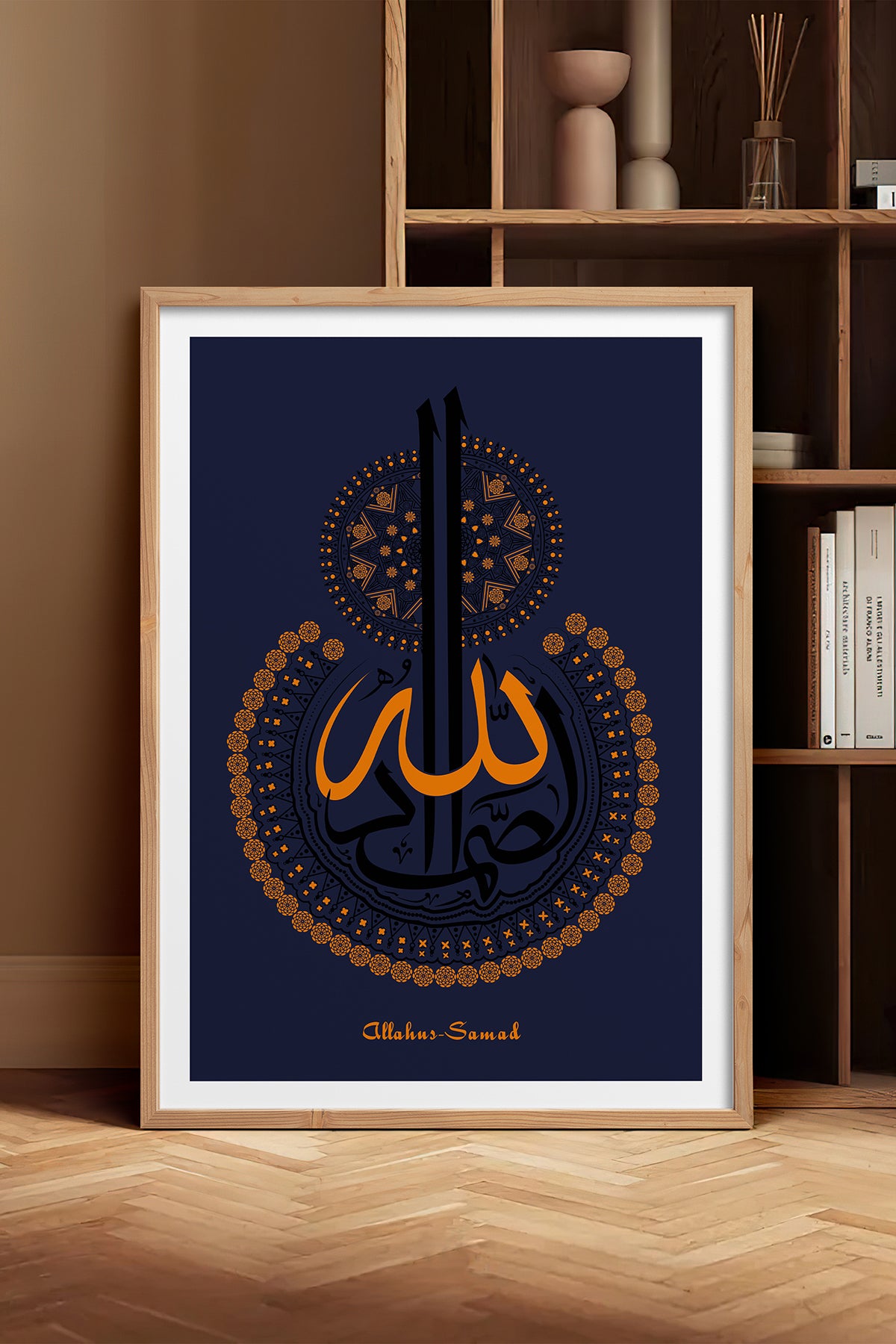 HOMEPACK Ahşap Çerçeveli Tablo Çerçeveli Poster Sanatsal Modern Duvar Dekoru TK-1295