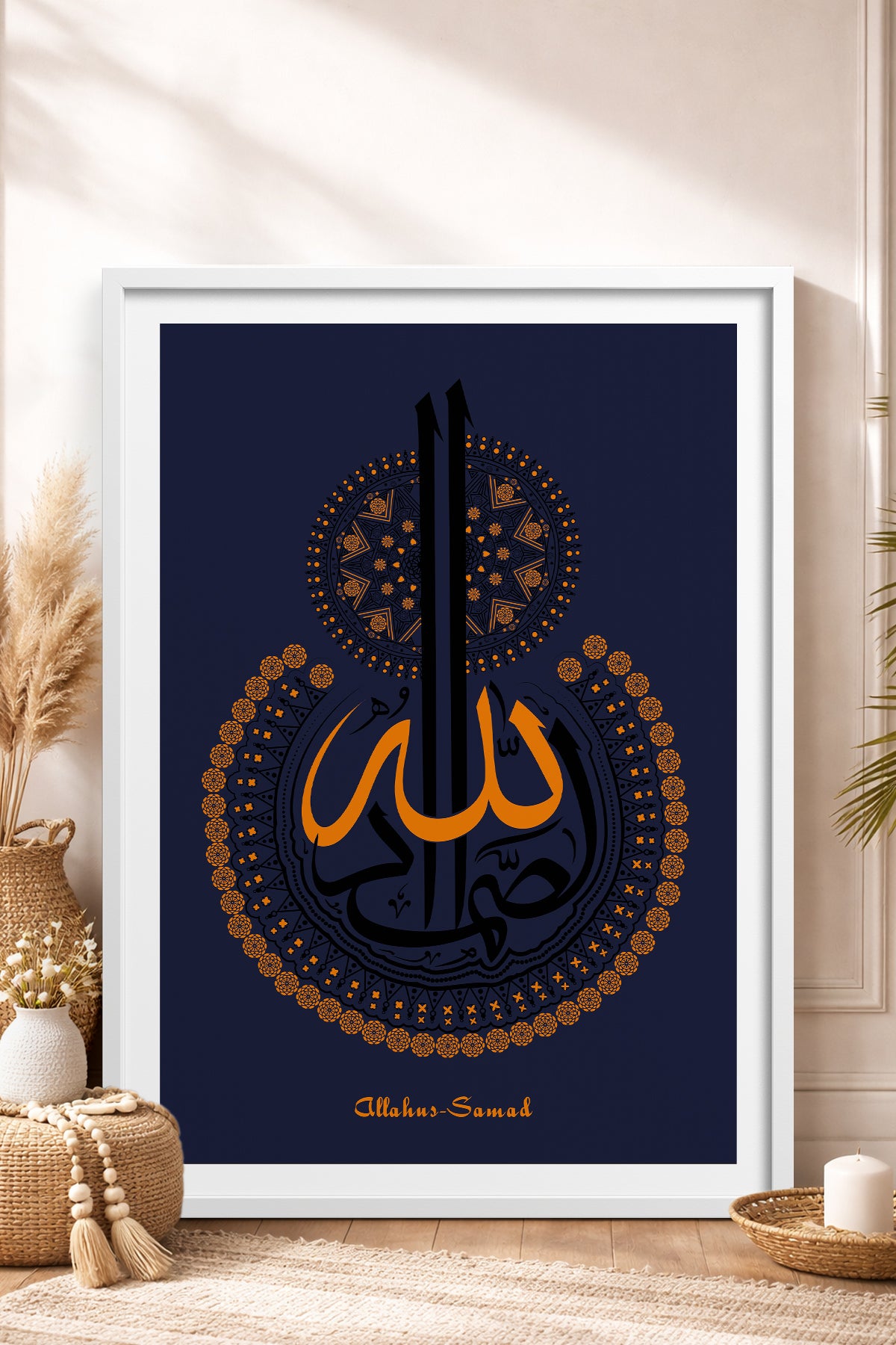 HOMEPACK Ahşap Çerçeveli Tablo Çerçeveli Poster Sanatsal Modern Duvar Dekoru TK-1295